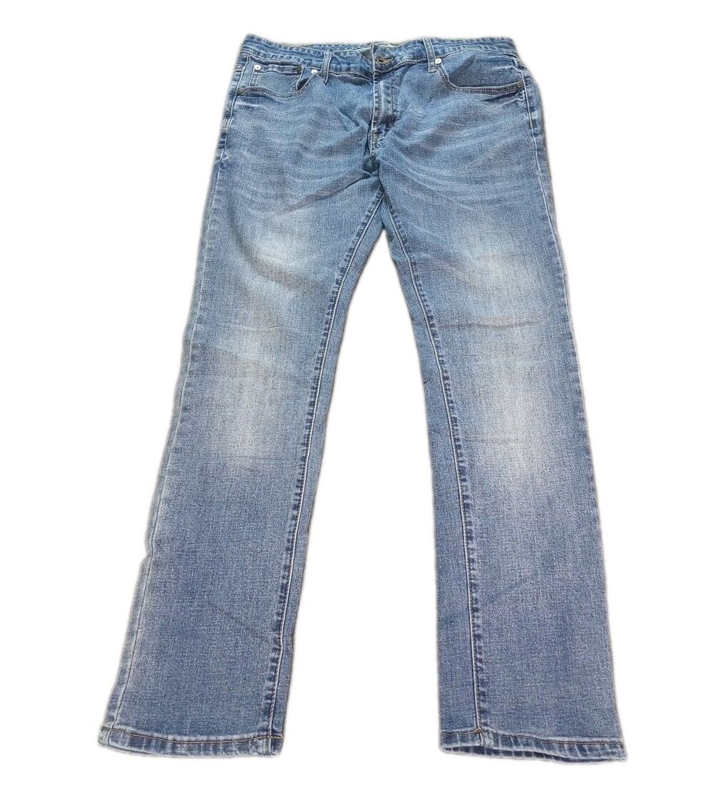 Aeropostale Skinny Jeans Mens 36X32 Blue Denim Medium Wash Casual Stretch